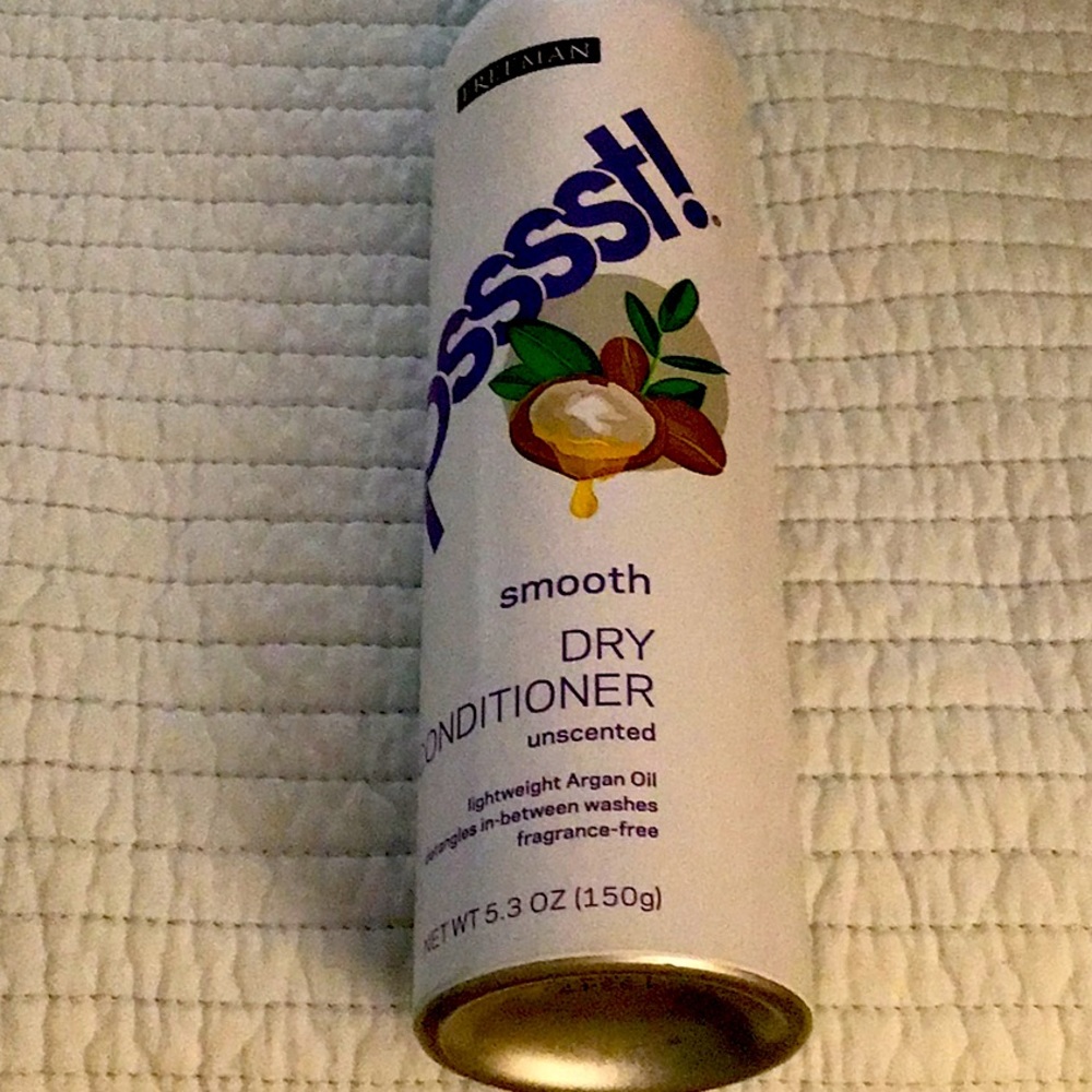 Freeman Psssst! Smooth Unscented Dry Conditioner with Argan Oil Lot of two
